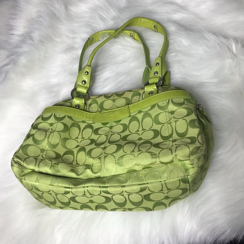 Coach top handle bag